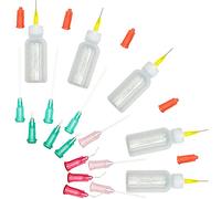 SZXMDKH Flacon applicateur de colle de précision, 30 ml, distributeur de pointe aiguille pour quilling, bricolage et peinture acrylique (5 pièces)