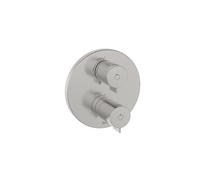 T-500 mitig therm encastré 1 voie 1/2” installer avec rocabox pvd acier - ROCA A5A2P18SM0