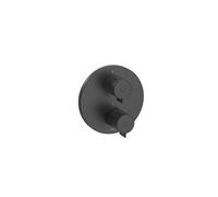 T-500 Mitigeur Thermostatique Bain Douche À Encastrer 2 V Noir Mat - ROCA A5A2K18NB0