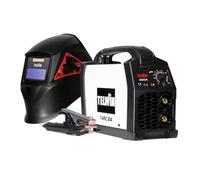T-Arc 214 Soudeuse à inverseur Électrode MMA 200A, avec masque de soudage à casque et accessoires, machine à souder portable compacte et simple, pour l'entretien et le bricolage domestique, 230V
