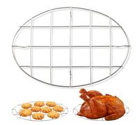 T & B 24,9 x 17 cm ovale à rôtir Grille de refroidissement en acier inoxydable 304 cuisson Préparation de cuisine 2 cm Hauteur épais