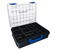 T-BOXX 330 avec 9 boîtes de rangement H95 & 8Sortimo T-Boxx 330, robuste et légère, idéale pour les petites pièces, empilable et compatible avec les équipements de véhicules Sortimo