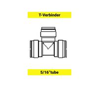T - Connecteur pour tuyau 5/16