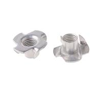 T écrou, Écrou D'insertion De Meubles En Bois Aveugle À Quatre Griffes Plaqué Zinc M3-M12(M4,10PCS)