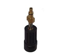 T&F Karcher K-Series Adaptateur de conversion femelle pour nettoyeur haute pression Parkside Nilfisk/Gerni 6,35 mm en plastique noir avec insert en laiton
