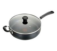 T-Fal B36090 Specialty Anti-adhésif Passe au Lave-Vaisselle Passe au Four Jumbo cuisinière Sauteuse avec Couvercle en Verre Cuisine, Gris, 30,5 cm