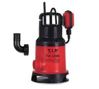 Pompe submersible pour eaux usées TIP - 10 800 l/h, hauteur de refoulement 6 m, 480 W, granulométrie 20 mm, boîtier PRV, roue VORTEX, TVX 12000 30261
