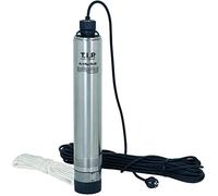 Pompe de puits TIP - pompe pour puits profonds en acier inoxydable, 5 500 l/h, hauteur de refoulement de 40 m, 900 W, câble de drainage inclus, AJ 4 Plus 95/40 30177