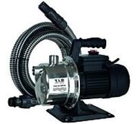 T.I.P. Clean Jet 1300 Plus Pompe de jardin - Acier inoxydable 30087 avec garniture d'aspiration, 4 400 l/h, 50 m de hauteur de refoulement, 1 200 W