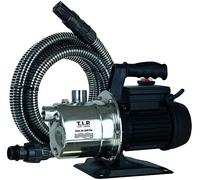 Pompe de jardin TIP - Acier inoxydable, avec raccord d'aspiration, 3 300 l/h, hauteur de refoulement de 46 m, 800 W, Clean Jet 1000 Plus, 30094