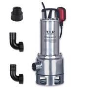 T.I.P. Extrema 300/10 IX Pompe Submersible pour Eaux Usées Convient aux Lessives Débit 19500 l/h Thermorésistant à 50 °C Hauteur de Refoulement 10,5 m Puissance 1200 W Acier Inoxidable Couleur Argent