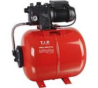 T.I.P. HWW K-1000/50 Plus Station de pompage domestique 30189, cuve de 50 l, 3.500 l/h, hauteur de refoulement 46 m, 800 W, cuve sous pression en acier