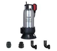 T.I.P. Maxima 400 SX Pompe Submersible pour Eaux Usées en Inox Débit 24000 l/h Hauteur de Refoulement 9 m Pression d'eau 0,9 bar Puissance nominale 950 W Roue VORTEX en fonte Couleur Noir Argent