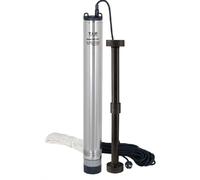 T.I.P. Pompe Puits Profond Automatisée 5 400 L/h - Resistance Sable 50 g/m³ - Inox - Refoulement 53 m - Diamètre 10 cm