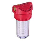 T.I.P. Préfiltre pour Pompes de Jardin et Station d'Eau Domestique 7" | Filtre à eau avant pompage avec cartouche lavable de 7000 l/h, tête en polyamide et vis de purge en laiton durable