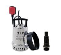 T.I.P. SaltOne 1600 I-PX DUO Pompe Submersible d'Eau Salée Convient aux Lessives Débit 16000 l/h Thermorésistant à 50 °C Hauteur de Refoulement 10 m en Acier Inoxidable Couleur Noir Rouge Argent