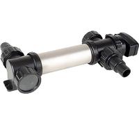 T.I.P. SPU 36000 Filtre UVC d'Étang Clarificateur de Bassins jusqu'à 36000 l avec Lampe Rayons Débit 7000 l Puissance Nominale 36 watts Raccord de 5 m Corps en Inox et Polyamide Couleur Argent Noir