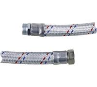 T.I.P. - Technische Industrie Produkte 30903 Tuyau blindé 60 cm 30,3 mm (1\ ) (filet int.), 33,25 mm (1\ ) (filet ext.)