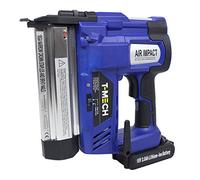 MonsterShop Agrafeuse électrique T‑Mech sans fil avec 300 clous et 300 agrafes