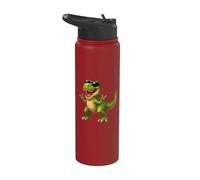 T-Rex avec lunettes de soleil Dinosaure Stainless Steel Insulated Water Bottle