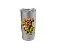 T Rex Bigfoot Dinosaure Sasquatch Graphic Gobelet isotherme en acier inoxydable double paroi
