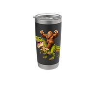 T Rex Bigfoot Dinosaure Sasquatch Graphic Gobelet isotherme en acier inoxydable double paroi