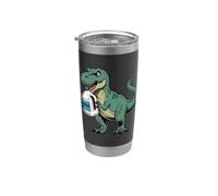 T-Rex Milk Dinosaure Tyrannosaure Dino Meme Gobelet isotherme en acier inoxydable double paroi