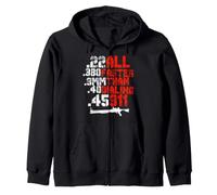 T-Shirt 22 380 9 mm 40 45 All Faster Than Dialing 911 Guns Sweat à Capuche