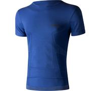 T-shirt à col rond Lenz 6.0 Merino, bleu, L