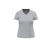 T-shirt écoresponsable col V antibactérien femme WK. Designed To Work Gris XS