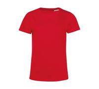 T-shirt femme B&C Organic E150 Rouge 3XL