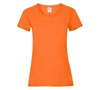 T-shirt femme Fruit of the Loom Valueweight Orange L