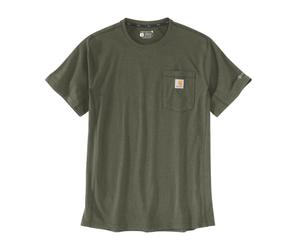 T-shirt Force Pocket Manches Courtes Vert G73 - CARHARTT - 106652 S