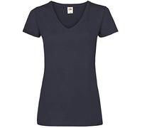T-Shirt Fruit of the Loom pour femme - Bleu - S
