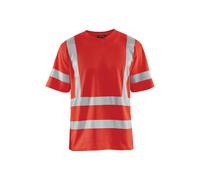 T-shirt haute visibilitÃ© col V anti-UV Blaklader Rouge 3XL