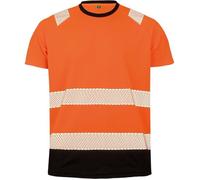 T-shirt haute visibilité sécurité ECORESPONSABLE - R502X - orange fluo S