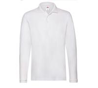 T-Shirt Homme Fruit of the Loom Polo Premium Manches Longues 100% Coton