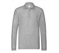 T-Shirt Homme Fruit of the Loom Polo Premium Manches Longues 100% Coton