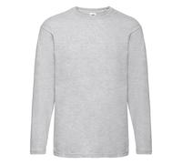 T-shirt manches longues Fruit of the Loom Valueweight Gris M