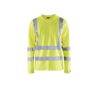 Blakläder T-shirt manches longues 3381 haute visibilité classe 3 anti-UV Jaune Taille L Homme