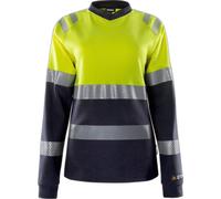 T-shirt manches longues haute visibilté classe 1 femme Fristads 7108 TFL Jaune M