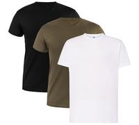 T-shirt militaire Black/Khaki/White - 3 pcs. XXL