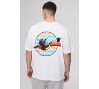 T-shirt oversize imprimé à imprimé Guinness homme - blanc - L, blanc