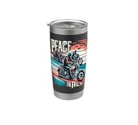 T-shirt Peace to All Riders Ride for Unity & Brotherhood Freedom Gobelet isotherme en acier inoxydable double paroi