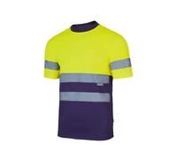 T-shirt technique bicolore haute visibilitÃ© Velilla Jaune 2XL