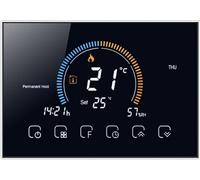 T-Storm - Thermostat Wi-Fi intelligent avec écran LCD couleur pour chaudière à gaz avec contact sec - compatible 86x86 et boîte ronde 60mm