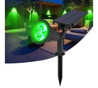 T-SUN Lampe Solaire Extérieur, Solaire Projecteur, Extérieur sans Fil Etanche IP65 Lampe Jardin avec Panneau Solaire 180° Réglable Spot Solaire Extérieur pour Cour, Extérieur, Chemin, Allé. (Vert)