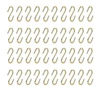 T Tulead Lot de 40 mini crochets décoratifs en forme de S en fer pour suspendre bijoux, sacs à main, clés 2 x 27 mm