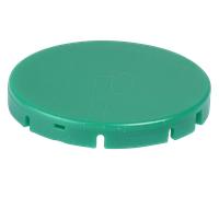 T22RRGGN - Cache de bouton-poussoir - plat, couvert vert