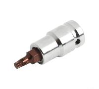 T30 Jeu de douilles Torx T20-T70 1/2" en alliage robuste pour outils de mécanicien et entretien de garage Argenté
